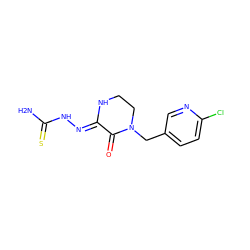 NC(=S)N/N=C1\NCCN(Cc2ccc(Cl)nc2)C1=O ZINC000038286831