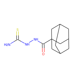 NC(=S)NNC(=O)C12CC3CC(CC(C3)C1)C2 ZINC000008683007