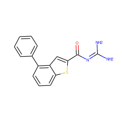 NC(N)=NC(=O)c1cc2c(-c3ccccc3)cccc2s1 ZINC000028525597