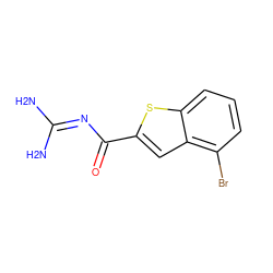 NC(N)=NC(=O)c1cc2c(Br)cccc2s1 ZINC000028524753