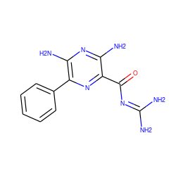 NC(N)=NC(=O)c1nc(-c2ccccc2)c(N)nc1N ZINC000073140356