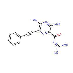 NC(N)=NC(=O)c1nc(C#Cc2ccccc2)c(N)nc1N ZINC000036430345