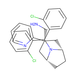 NC[C@]1(c2ccccn2)C[C@@H]2CC[C@H](C1)N2C(c1ccccc1Cl)c1ccccc1Cl ZINC000299821123