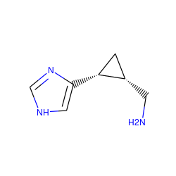 NC[C@H]1C[C@H]1c1c[nH]cn1 ZINC000013530254