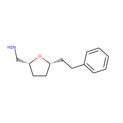 NC[C@H]1CC[C@@H](CCc2ccccc2)O1 ZINC000040390950