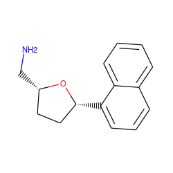 NC[C@H]1CC[C@@H](c2cccc3ccccc23)O1 ZINC000035837501