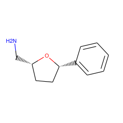 NC[C@H]1CC[C@@H](c2ccccc2)O1 ZINC000035837226