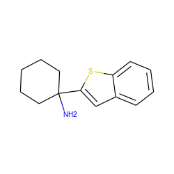 NC1(c2cc3ccccc3s2)CCCCC1 ZINC000001657638