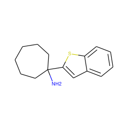 NC1(c2cc3ccccc3s2)CCCCCC1 ZINC000001657601