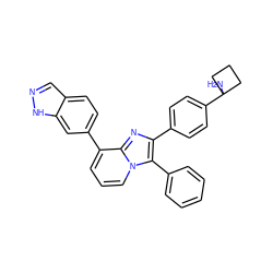 NC1(c2ccc(-c3nc4c(-c5ccc6cn[nH]c6c5)cccn4c3-c3ccccc3)cc2)CCC1 ZINC000199446137