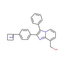 NC1(c2ccc(-c3nc4c(CO)cccn4c3-c3ccccc3)cc2)CCC1 ZINC000113657803