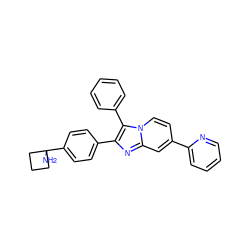 NC1(c2ccc(-c3nc4cc(-c5ccccn5)ccn4c3-c3ccccc3)cc2)CCC1 ZINC000168206093