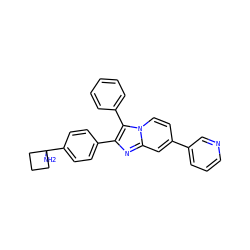 NC1(c2ccc(-c3nc4cc(-c5cccnc5)ccn4c3-c3ccccc3)cc2)CCC1 ZINC000113657112