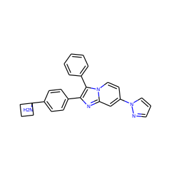 NC1(c2ccc(-c3nc4cc(-n5cccn5)ccn4c3-c3ccccc3)cc2)CCC1 ZINC000113654898