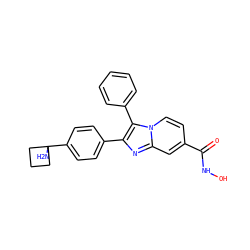 NC1(c2ccc(-c3nc4cc(C(=O)NO)ccn4c3-c3ccccc3)cc2)CCC1 ZINC000113656408