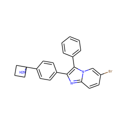 NC1(c2ccc(-c3nc4ccc(Br)cn4c3-c3ccccc3)cc2)CCC1 ZINC000113656137