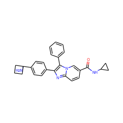 NC1(c2ccc(-c3nc4ccc(C(=O)NC5CC5)cn4c3-c3ccccc3)cc2)CCC1 ZINC000113655039