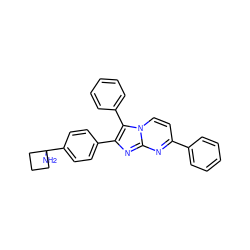 NC1(c2ccc(-c3nc4nc(-c5ccccc5)ccn4c3-c3ccccc3)cc2)CCC1 ZINC000113656369