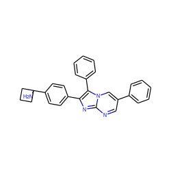 NC1(c2ccc(-c3nc4ncc(-c5ccccc5)cn4c3-c3ccccc3)cc2)CCC1 ZINC000113654961