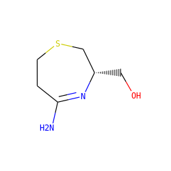 NC1=N[C@@H](CO)CSCC1 ZINC000028455511