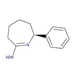 NC1=N[C@H](c2ccccc2)CCCC1 ZINC000013779344