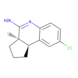 NC1=Nc2ccc(Cl)cc2[C@H]2CCC[C@@]12F ZINC000000025800