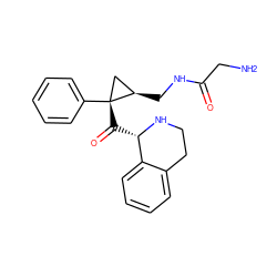 NCC(=O)NC[C@@H]1C[C@@]1(C(=O)[C@@H]1NCCc2ccccc21)c1ccccc1 ZINC000029127825