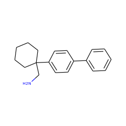 NCC1(c2ccc(-c3ccccc3)cc2)CCCCC1 ZINC000066075943