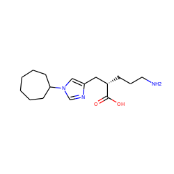 NCCC[C@@H](Cc1cn(C2CCCCCC2)cn1)C(=O)O ZINC000169698758