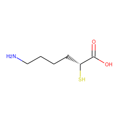 NCCCC[C@@H](S)C(=O)O ZINC000028763344