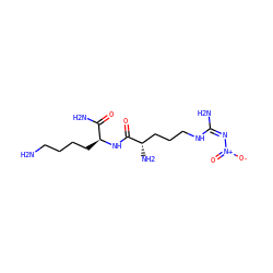 NCCCC[C@H](NC(=O)[C@@H](N)CCCN/C(N)=N\[N+](=O)[O-])C(N)=O ZINC000013799765