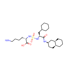 NCCCC[C@H](NS(=O)(=O)N[C@@H](CC1CCCCC1)C(=O)N[C@@H]1CC[C@@H]2CCCC[C@@H]2C1)C(=O)O ZINC000168777551