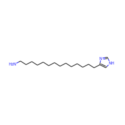 NCCCCCCCCCCCCCCc1c[nH]cn1 ZINC000013531702