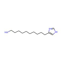 NCCCCCCCCCCc1c[nH]cn1 ZINC000013531690