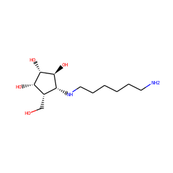 NCCCCCCN[C@H]1[C@H](O)[C@@H](O)[C@@H](O)[C@H]1CO ZINC001772581149