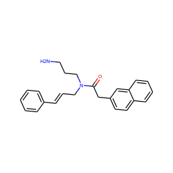 NCCCN(C/C=C/c1ccccc1)C(=O)Cc1ccc2ccccc2c1 ZINC000028825841