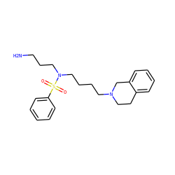 NCCCN(CCCCN1CCc2ccccc2C1)S(=O)(=O)c1ccccc1 ZINC000073162535