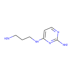 NCCCNc1ccnc(N)n1 ZINC000032011336