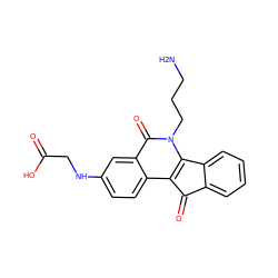 NCCCn1c2c(c3ccc(NCC(=O)O)cc3c1=O)C(=O)c1ccccc1-2 ZINC000095584965