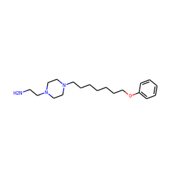 NCCN1CCN(CCCCCCCOc2ccccc2)CC1 ZINC000103192204