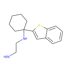 NCCNC1(c2cc3ccccc3s2)CCCCC1 ZINC000022936146