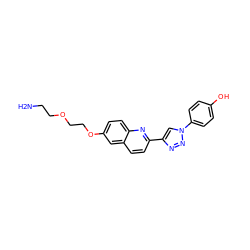 NCCOCCOc1ccc2nc(-c3cn(-c4ccc(O)cc4)nn3)ccc2c1 ZINC001772583890