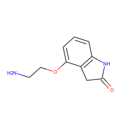 NCCOc1cccc2c1CC(=O)N2 ZINC000001903147