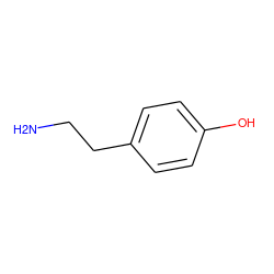 NCCc1ccc(O)cc1 ZINC000000002233