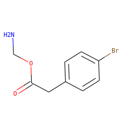 NCOC(=O)Cc1ccc(Br)cc1 ZINC000001873095
