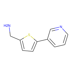 NCc1ccc(-c2cccnc2)s1 ZINC000012370797