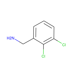 NCc1cccc(Cl)c1Cl ZINC000000404005