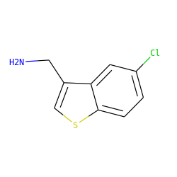 NCc1csc2ccc(Cl)cc12 ZINC000000165951