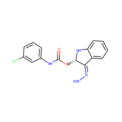 NN=C1c2ccccc2N[C@H]1OC(=O)Nc1cccc(Cl)c1 ZINC000102424610