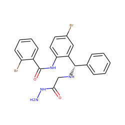 NNC(=O)CN[C@@H](c1ccccc1)c1cc(Br)ccc1NC(=O)c1ccccc1Br ZINC000053166850